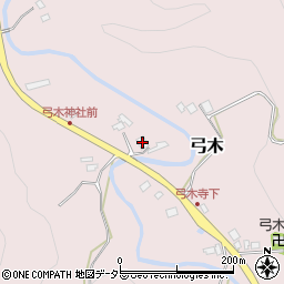 千葉県夷隅郡大多喜町弓木101周辺の地図