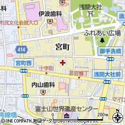 〒418-0067 静岡県富士宮市宮町の地図