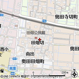 愛知県稲沢市奥田町田畑切周辺の地図