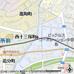愛知県瀬戸市東十三塚町126周辺の地図