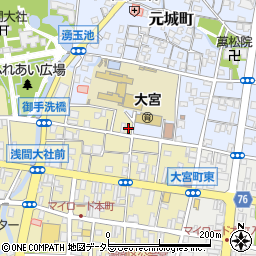 静岡県富士宮市大宮町6-15周辺の地図