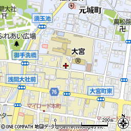 静岡県富士宮市大宮町6-16周辺の地図