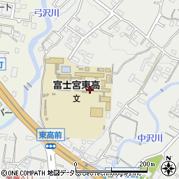 富士宮東高校周辺の地図