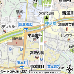 愛知県瀬戸市末広町1丁目17周辺の地図