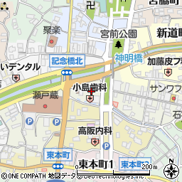 愛知県瀬戸市末広町1丁目23周辺の地図