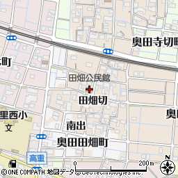 田畑公民館周辺の地図