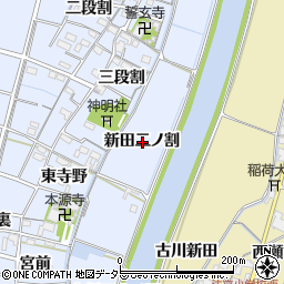愛知県稲沢市祖父江町三丸渕新田二ノ割周辺の地図