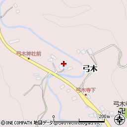 千葉県夷隅郡大多喜町弓木102周辺の地図
