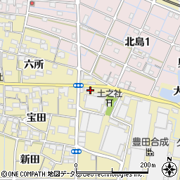 愛知県稲沢市北島町大門西周辺の地図