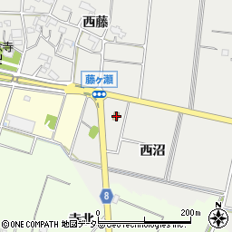 愛知県愛西市藤ケ瀬町西沼1周辺の地図