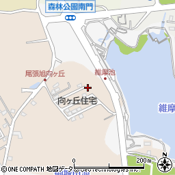 愛知県尾張旭市城山町（向ケ丘）周辺の地図
