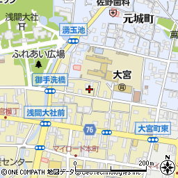 静岡県富士宮市大宮町6周辺の地図