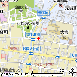 静岡県富士宮市大宮町4-17周辺の地図