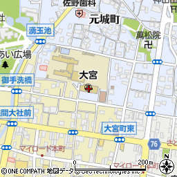 富士宮市立大宮保育園周辺の地図