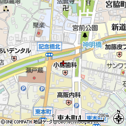 愛知県瀬戸市末広町1丁目7周辺の地図