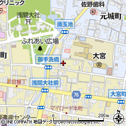 静岡県富士宮市大宮町6-22周辺の地図