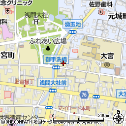 静岡県富士宮市大宮町4-16周辺の地図