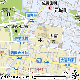 静岡県富士宮市大宮町6-18周辺の地図