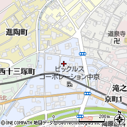 愛知県瀬戸市東十三塚町周辺の地図
