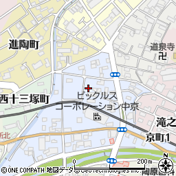 愛知県瀬戸市東十三塚町88周辺の地図
