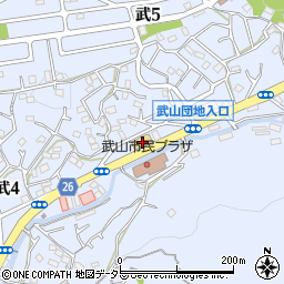 マクドナルド横須賀武店周辺の地図