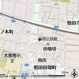 愛知県稲沢市奥田町文七西周辺の地図