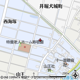 愛知県稲沢市平和町観音堂東海塚周辺の地図
