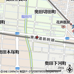 愛知県稲沢市奥田切田町2周辺の地図