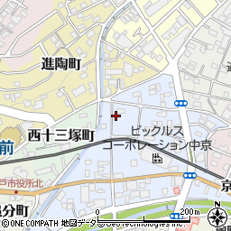 愛知県瀬戸市東十三塚町115周辺の地図