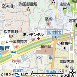 愛知県瀬戸市栄町25周辺の地図