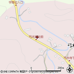 千葉県夷隅郡大多喜町弓木74周辺の地図