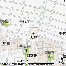 愛知県稲沢市千代町東丁畑周辺の地図