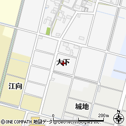 愛知県稲沢市平和町須ケ谷大下周辺の地図