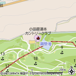 小田原湯本カントリークラブ周辺の地図