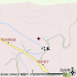 千葉県夷隅郡大多喜町弓木185周辺の地図