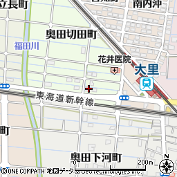 愛知県稲沢市奥田切田町88周辺の地図