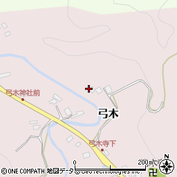 千葉県夷隅郡大多喜町弓木191周辺の地図