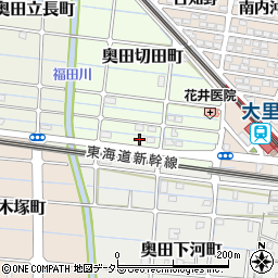 愛知県稲沢市奥田切田町31周辺の地図
