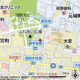 静岡県富士宮市大宮町4周辺の地図