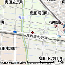愛知県稲沢市奥田切田町28周辺の地図