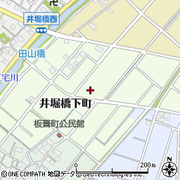愛知県稲沢市井堀橋下町周辺の地図