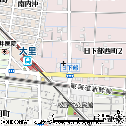 ファミリーマート稲沢大里店周辺の地図