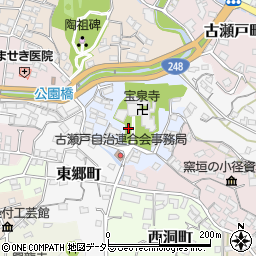 愛知県瀬戸市寺本町周辺の地図