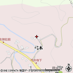 千葉県夷隅郡大多喜町弓木180周辺の地図