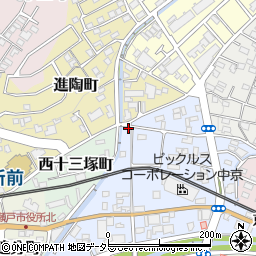 愛知県瀬戸市東十三塚町112周辺の地図