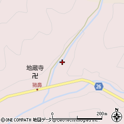 京都府京丹波町（船井郡）猪鼻（段ノ迫）周辺の地図