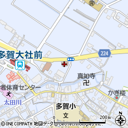 多賀福祉会館周辺の地図