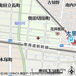 愛知県稲沢市奥田切田町35周辺の地図