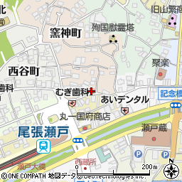愛知県瀬戸市窯神町4周辺の地図