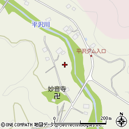 千葉県夷隅郡大多喜町平沢周辺の地図